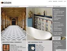 Tablet Screenshot of golem-baukeramik.de